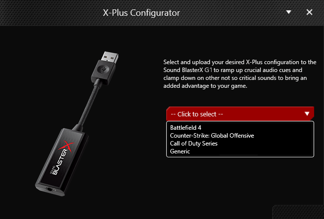 Card Sound Creative Sound BlasterX G1  13